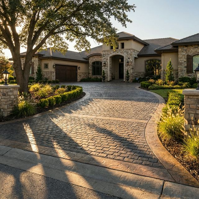 Stamped Concrete Driveway